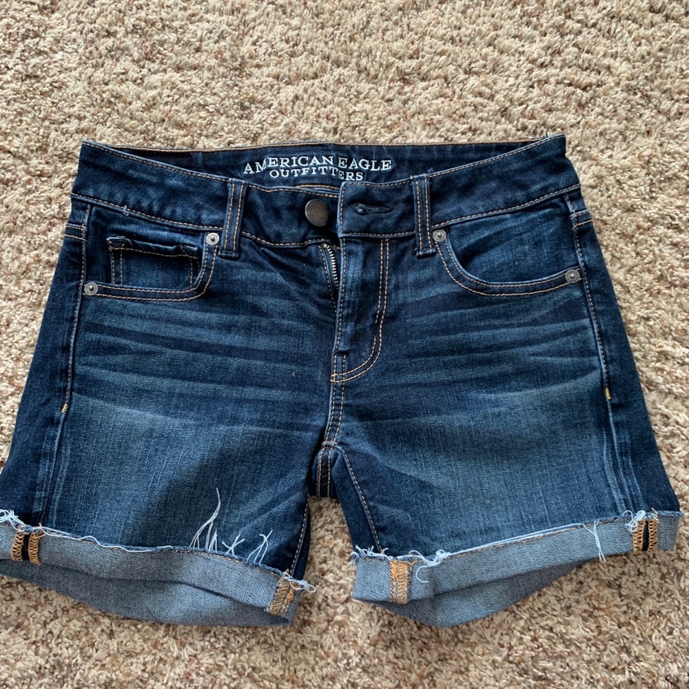 American Eagle Midi Jean Shorts